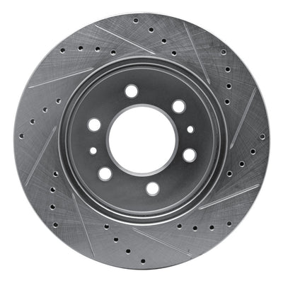 R1 Concepts Brake Rotor Drilled and Slotted Silver Fits Ford F-150
