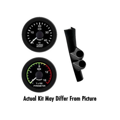 ~(4 lbs. 28X12X6)~ EV 00-07 CHEVY PILLAR KIT (PYRO-BOOST W/O SPKR) BLK FACE RED PTR BLK BZL