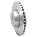 R1 10-12 Land Rover Range Rover Front Left Drilled & Slotted Black Brake Rotor