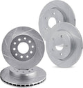 R1 Concepts Brake Rotor- Slotted - Silver Fits Ford Windstar