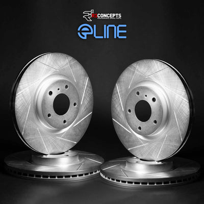 R1 Concepts Brake Rotor- Slotted - Silver Fits Ford Windstar