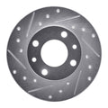 R1 66-92 Bertone X-1/9 Rear Left Front Left Drilled & Slotted Black Brake Rotor