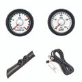 ~(5 lbs. 32X8X8)~ 99-07 SD FORD EV2 White Face/Red Pointer/Black Bezel Pyro-Boost-Pillar