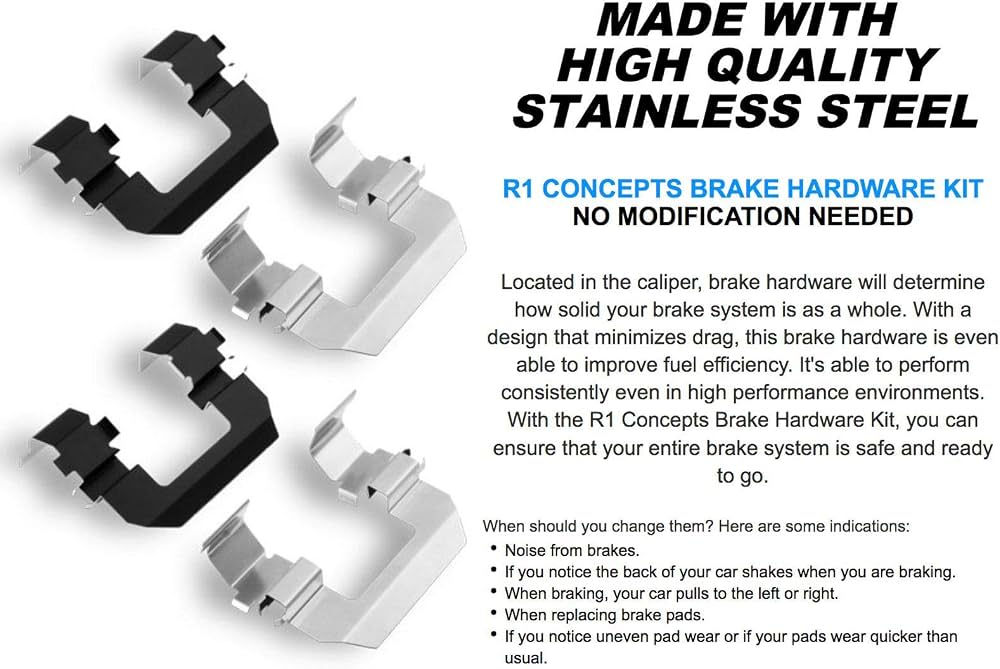 R1 Concepts Disc Brake Hardware Kit Fits Lexus LX570