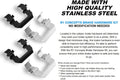 R1 Concepts Disc Brake Hardware Kit Fits Lexus LX570