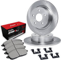 R1 Concepts Brake Rotor- Blank with Optimum Oe Pads Hdw Fits Mazda 3
