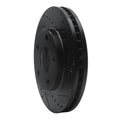 R1 1990-1997 Buick LeSabre Front Right Drilled & Slotted Black Brake Rotor