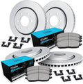 R1 Concepts Brake Rotor- Carbon Coated with Ceramic Pads Hdw Fits Ford Expedition