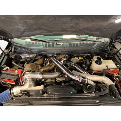 No Limit Fabrication 6.7 PowerStroke Compound Turbo Kit Precision Ball Bearing 76 85 w .98 A R 2017 - 2019