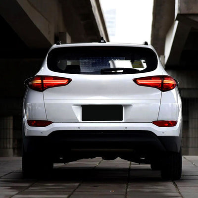 HYUNDAI TUCSON FULL LED TAILLIGHTS CHROM HOUSING RED LENS