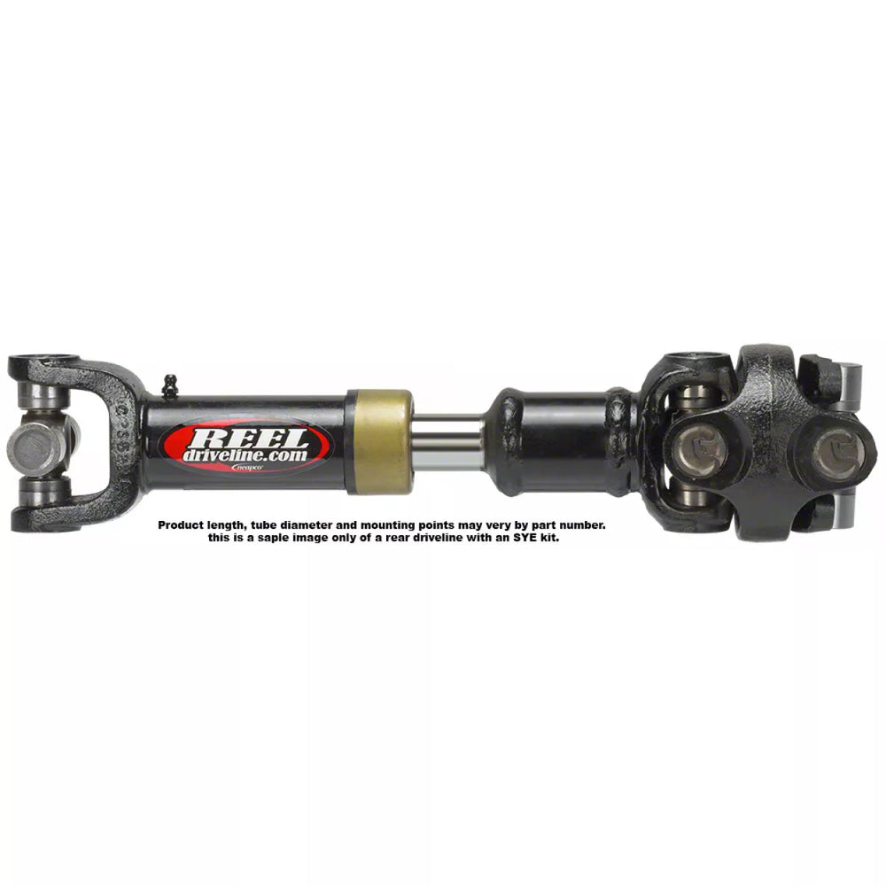 Rear (LJ Rubicon) 1310 C.V. For use with 1330 U-Joint at pinion yoke and JER-2-4-5341-10R yoke at transfer case.