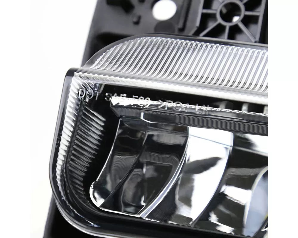 2500 3500 LED FOG LIGHTS CLEAR LENS - OE WIRING AND SWITCH - COLOR TEMPERATURE 6500-7500K - 1000 LUMEN