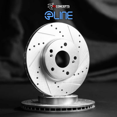 R1 Concepts Brake Rotor- D/S - Silver Fits Suzuki SX4