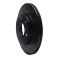 R1 93-97 Chevrolet Camaro Rear Right Drilled & Slotted Black Brake Rotor