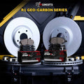 R1 Concepts Brake Rotors - Carbon Coated w/ Optimum Oe Pads Hdw Fits Volvo S60