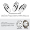 R1 Concepts E- Line Series Brake Rotor with Ceramic Brake Pads