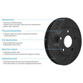 R1 18-22 Genesis G70 Front & Rear Drill/Slot Black Rotors w/Optimum Pads