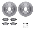 R1 Concepts E- Line Series Brake Rotor with Ceramic Brake Pads Hdw Fits Ford Focus