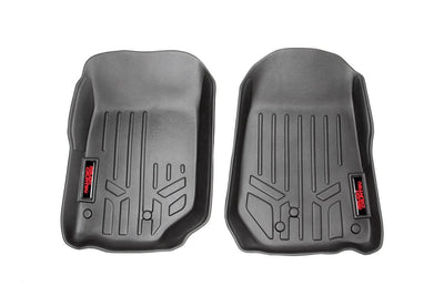 Rough Country Floor Mats Front Jeep Wrangler Unlimited (2007-2013)-M-6141_A