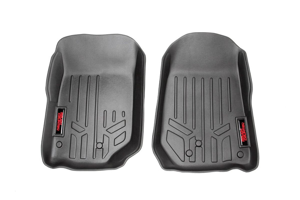 Rough Country Floor Mats Front Jeep Wrangler Unlimited (2007-2013)-M-6141_A