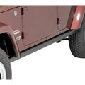 ~(76 lbs. 81X17X9)~ JK 4dr OE Rubicon Rock Rails - Satin Black