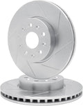 R1 Concepts Brake Rotor- Slotted - Silver Fits Acura ILX