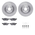 R1 Concepts Brake Rotor- Blank with Optimum Oe Pads Hdw Fits Land Rover