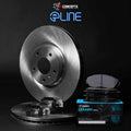 R1 Concepts E- Line Series Brake Rotor with Ceramic Brake Pads Hdw Fits Mazda CX-7