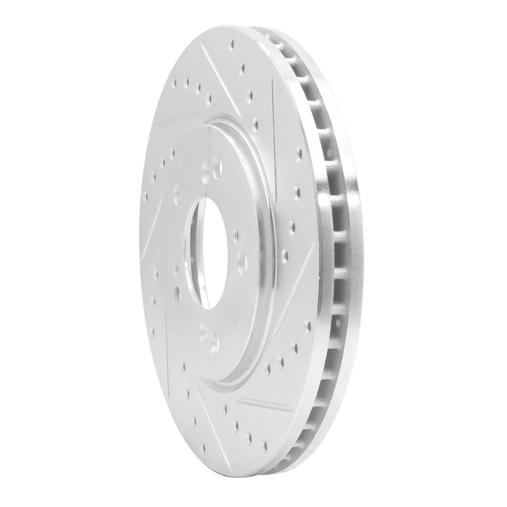 R1 91-96 Acura NSX Front Right Drilled & Slotted Black Brake Rotor