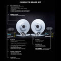 R1 Concepts Brake Rotors - Carbon Coated w/ Euro Ceramic Pads Hdw Fits Volvo S90