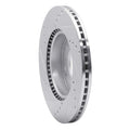 R1 Concepts Brake Rotor Drilled and Slotted Silver Fits Kia Soul