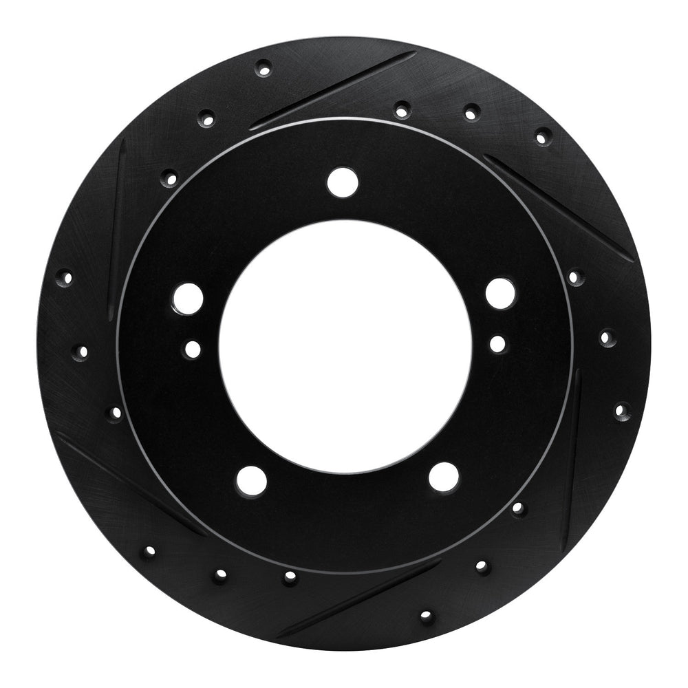 R1 83-98 Chevrolet Tracker Front Left Drilled & Slotted Black Brake Rotor