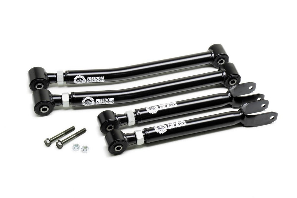 Adjustable Front Upper Lower Control Arms for 0-4.5 Inch Lift 07-18 Wrangler JK Freedom Off-Road