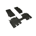 ~(10 lbs. 54X21X2)~ 07-13 JK 4dr Front AND Rear Floormats - Tire Tread Pattern