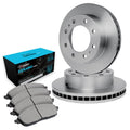 R1 Concepts E- Line Series Brake Rotor with Ceramic Brake Pads Fits Dodge B300