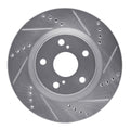 R1 08-12 Renault TRAFIC (Mexico) Front Right Drilled & Slotted Black Brake Rotor