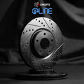 R1 Concepts Brake Rotor- D/S - Black Fits Lincoln Town