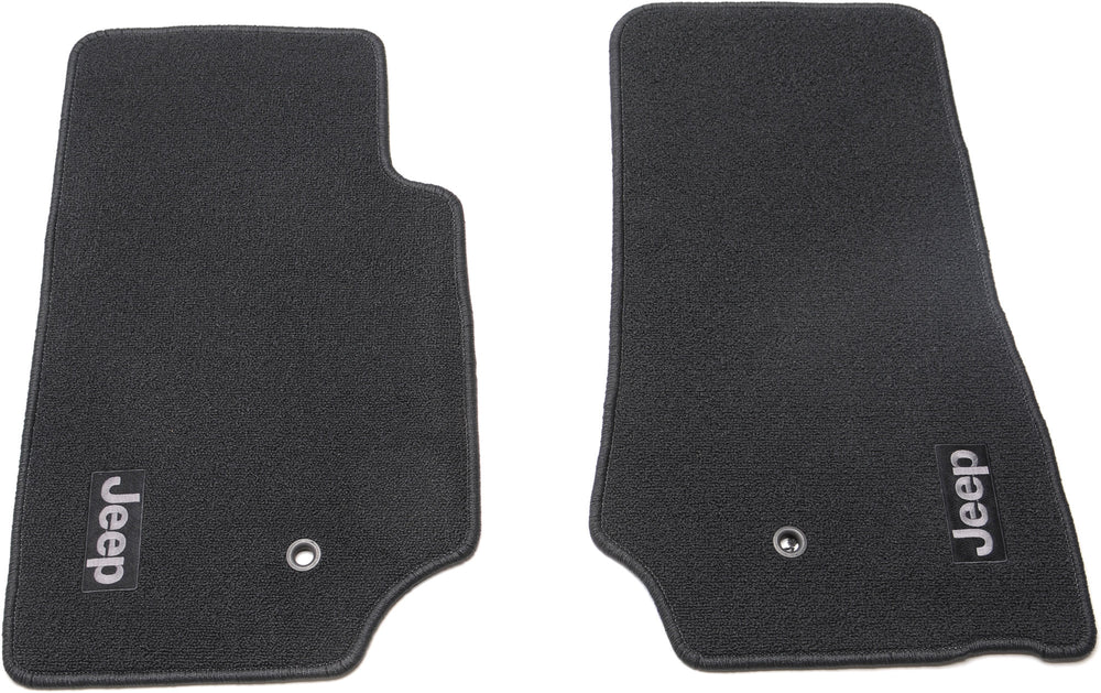 ~(2 lbs. 26X16X1)~ 07-13 JK 2dr Front Carpet Floor Mats - Slate Gray