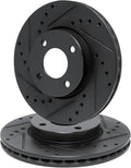 R1 Concepts Brake Rotor- D/S - Black Fits Daewoo Nubira
