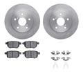 R1 Concepts Brake Rotor- Blank with Optimum Oe Pads Hdw Fits Pontiac Vibe