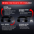R1 Concepts E- Line Series Brake Rotor with Ceramic Brake Pads Hdw Fits Pontiac Solstice