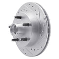 R1 Concepts Brake Rotor Drilled and Slotted Silver Fits Ford Aerostar