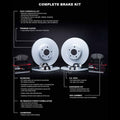 R1 Concepts Brake Rotors - Carbon Coated w/ Optimum Oe Pads Hdw Fits Acura CL
