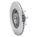 R1 82-87 Volvo 760 Series Front Right Drilled & Slotted Black Brake Rotor
