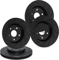 R1 Concepts Brake Rotor- D/S - Black Fits Cadillac Catera