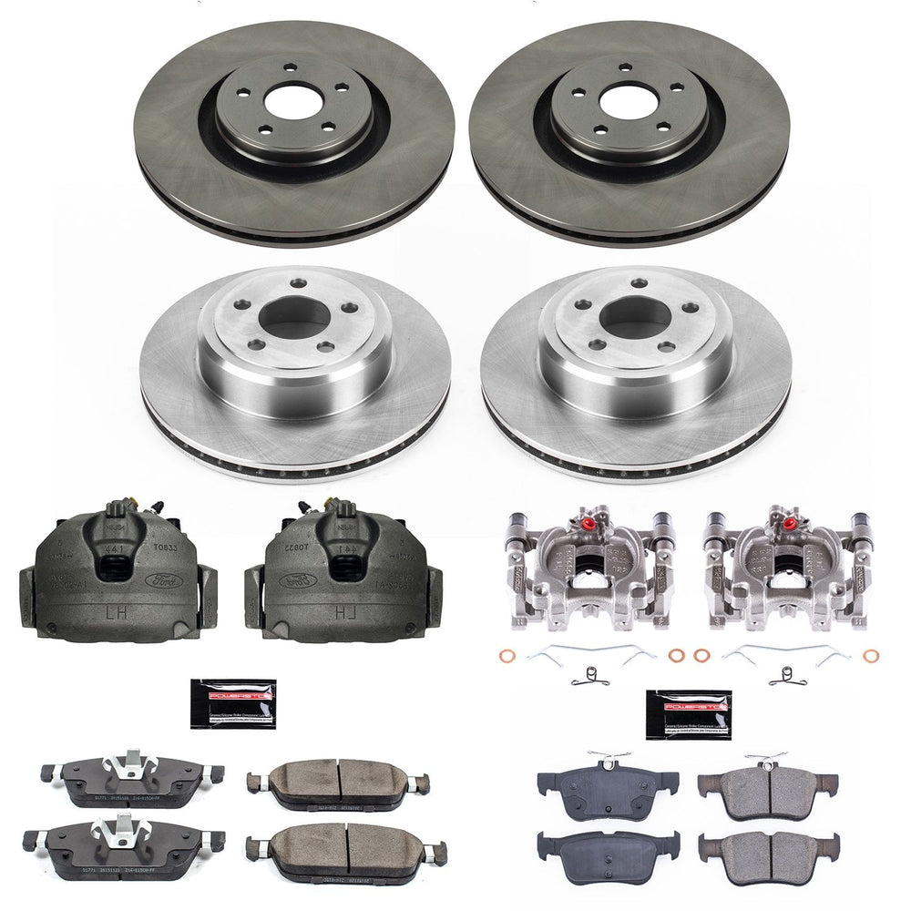 Power Stop 15-17 Lincoln MKC Front & Rear Autospecialty Brake Kit w/Calipers