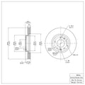 R1 Concepts Brake Rotor Fits Mazda CX-7