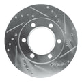 R1 Concepts Brake Rotor Drilled and Slotted Silver Fits Chevrolet Blazer