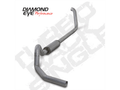ENGINEERING HOLD 1999.5-2003.5 FORD 7.3L POWERSTROKE F450 KIT 4in TURBO-BACK MUFFLER REPLACEMENT PIPE SINGLE; ALUMINIZED