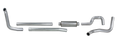 ENGINEERING HOLD 1999.5-2003.5 FORD 7.3L POWERSTROKE F450 KIT 4in TURBO-BACK MUFFLER REPLACEMENT PIPE SINGLE; ALUMINIZED